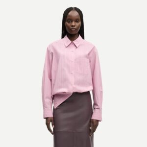 Salova Pocket Shirt Orchid Fudge Stripe
