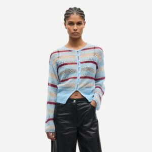 Sahera Cardigan Blue Multi Stripe