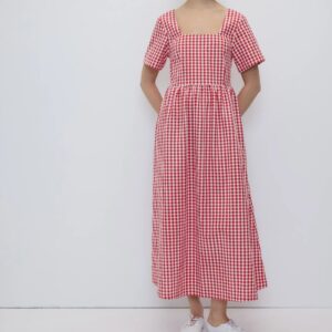 Chrissie Dress Red Gingham