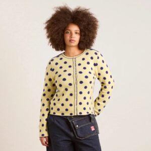 Tabitha Reversible Cardigan Navy Butter Spot