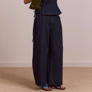 Straight Leg Augusta Jeans Dark Indigo