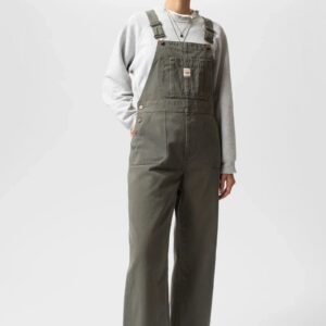 Klara Duck Canvas Dungarees Green
