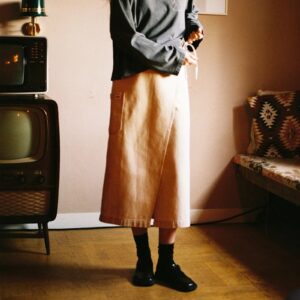 Irma Denim Skirt Pale Yellow