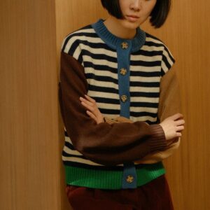 Eval Cardigan Cornwall Stripe