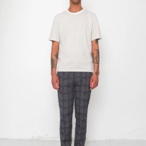 1x1 Stripe T Shirt Stone