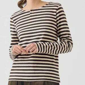 Chef Stripe Jersey Tee Slate / Vintage White