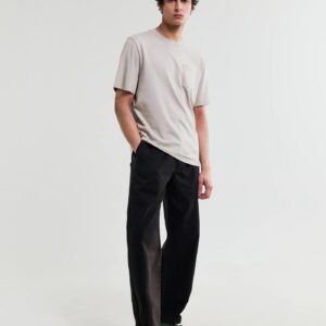 Dean Pocket Tee Compact Cotton Washed Clay